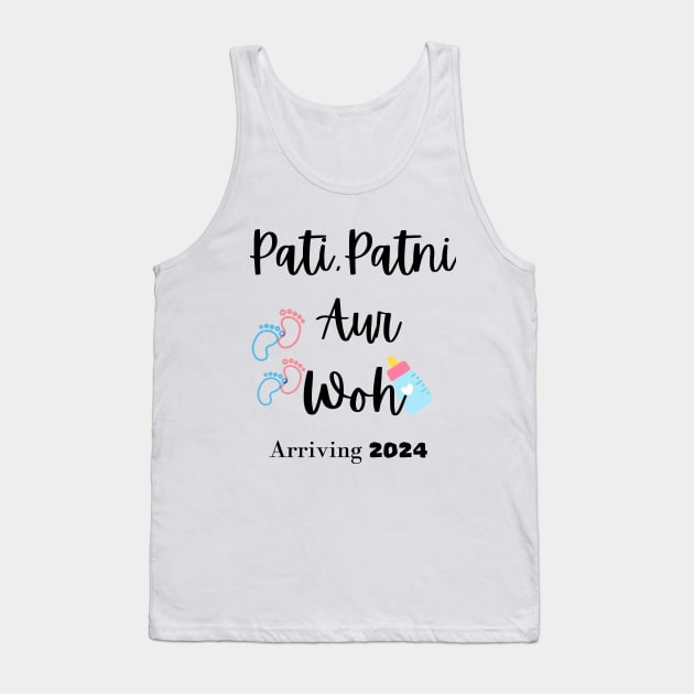 Desi Pregnancy Announcement Tank Top by Swag Like Desi